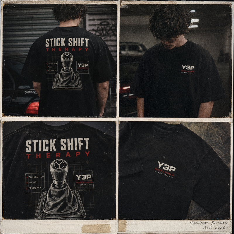 Stick Shift Therapy Shirt | Manual Transmission T-Shirt | Car Culture Apparel | Y3P