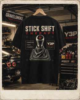Stick Shift Therapy Shirt | Manual Transmission T-Shirt | Car Culture Apparel | Y3P
